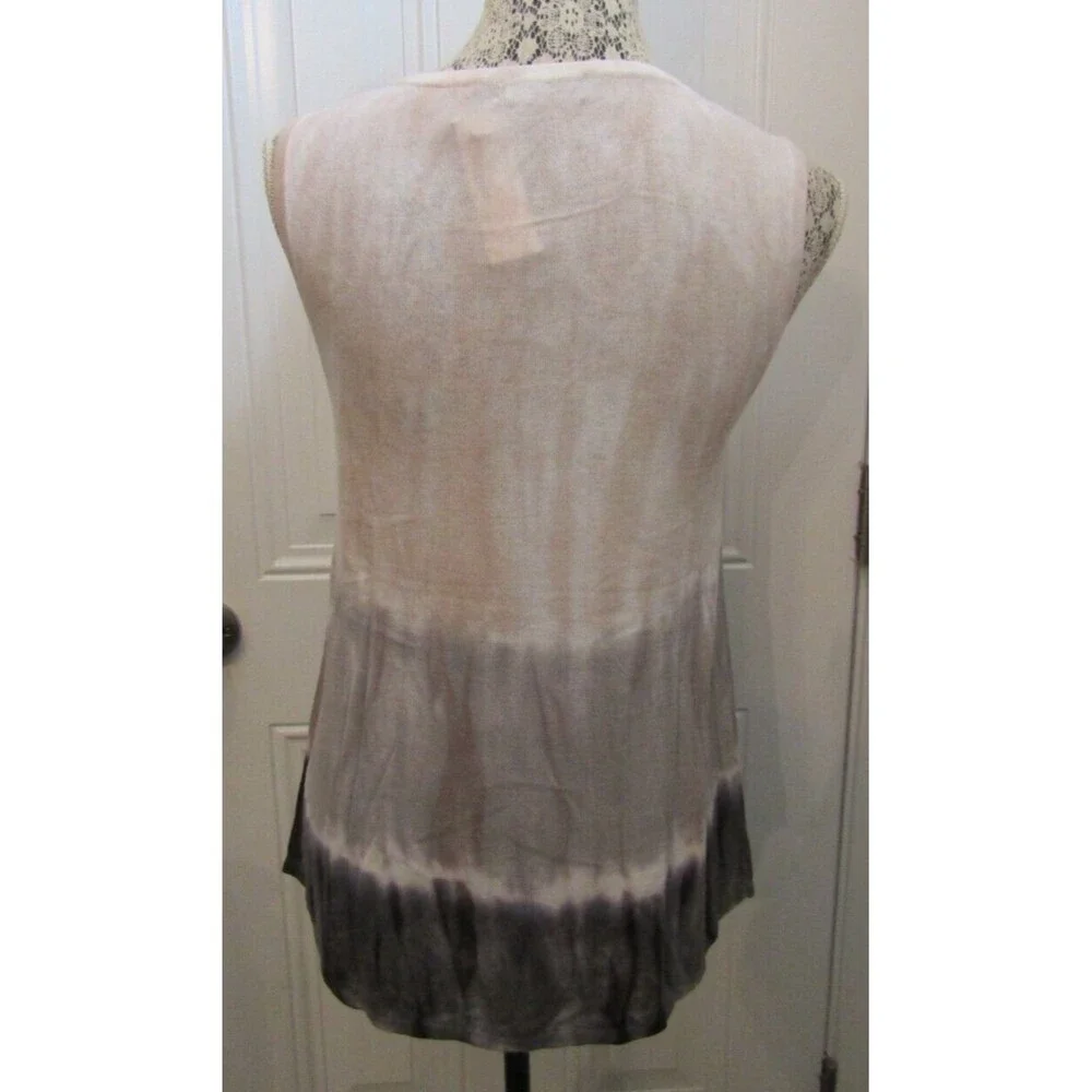 Pure Amici NWT Women’s Sleeveless Cotton Ombre Tie-Dye Tank Top Luxury Beach XS
